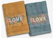 Подарунковий набір рушників Maribor - Love Hardal-Mint (Turkey), 2 штуки